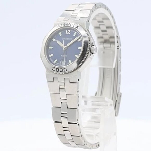 Vintage Bucherer 956.908 Formula 2000 Ladies Quartz Wristwatch Swiss Steel - Picture 1 of 8